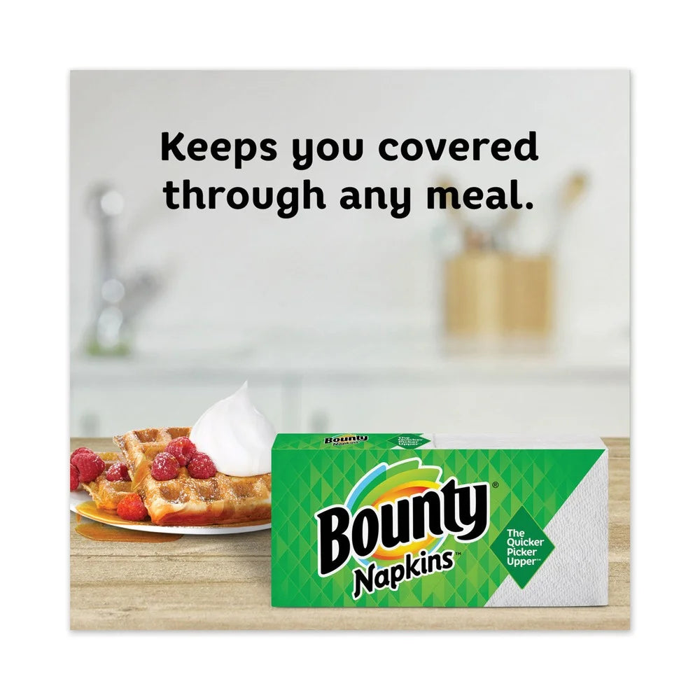 Bounty Paper Napkins, White, 200 Count