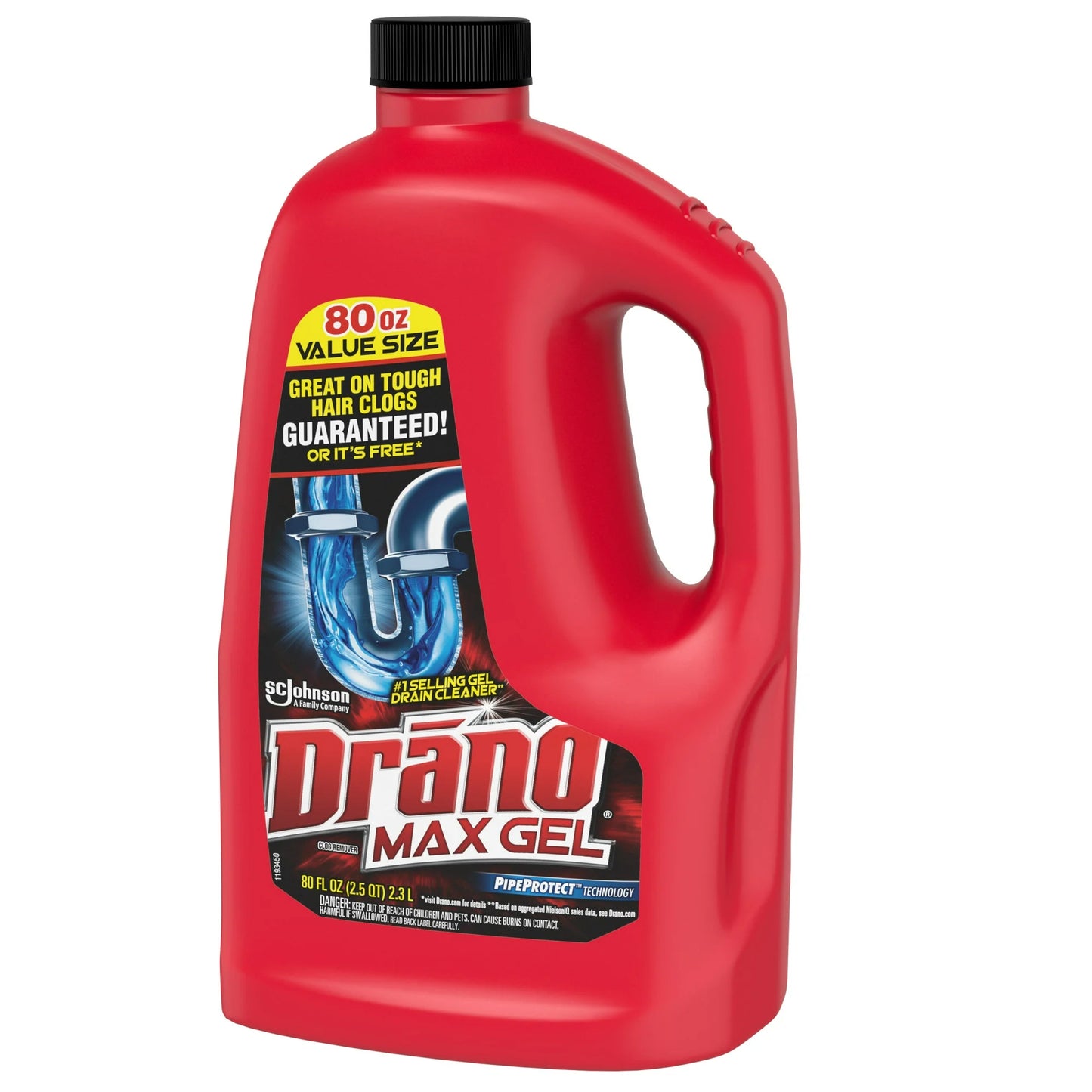 Drano Max Gel Drain Clog Remover, 80 oz, 1 Count