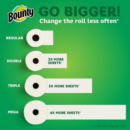 Bounty Paper Towels Select-a-Size, 2 Triple Rolls