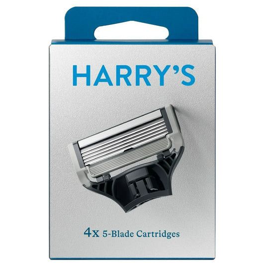 Harry's Men's Razor Blade Refill Cartridges, 4 Count