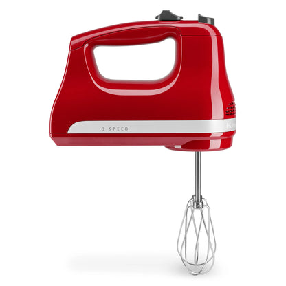 KitchenAid 3 Speed Hand Mixer, Empire Red, KHM312