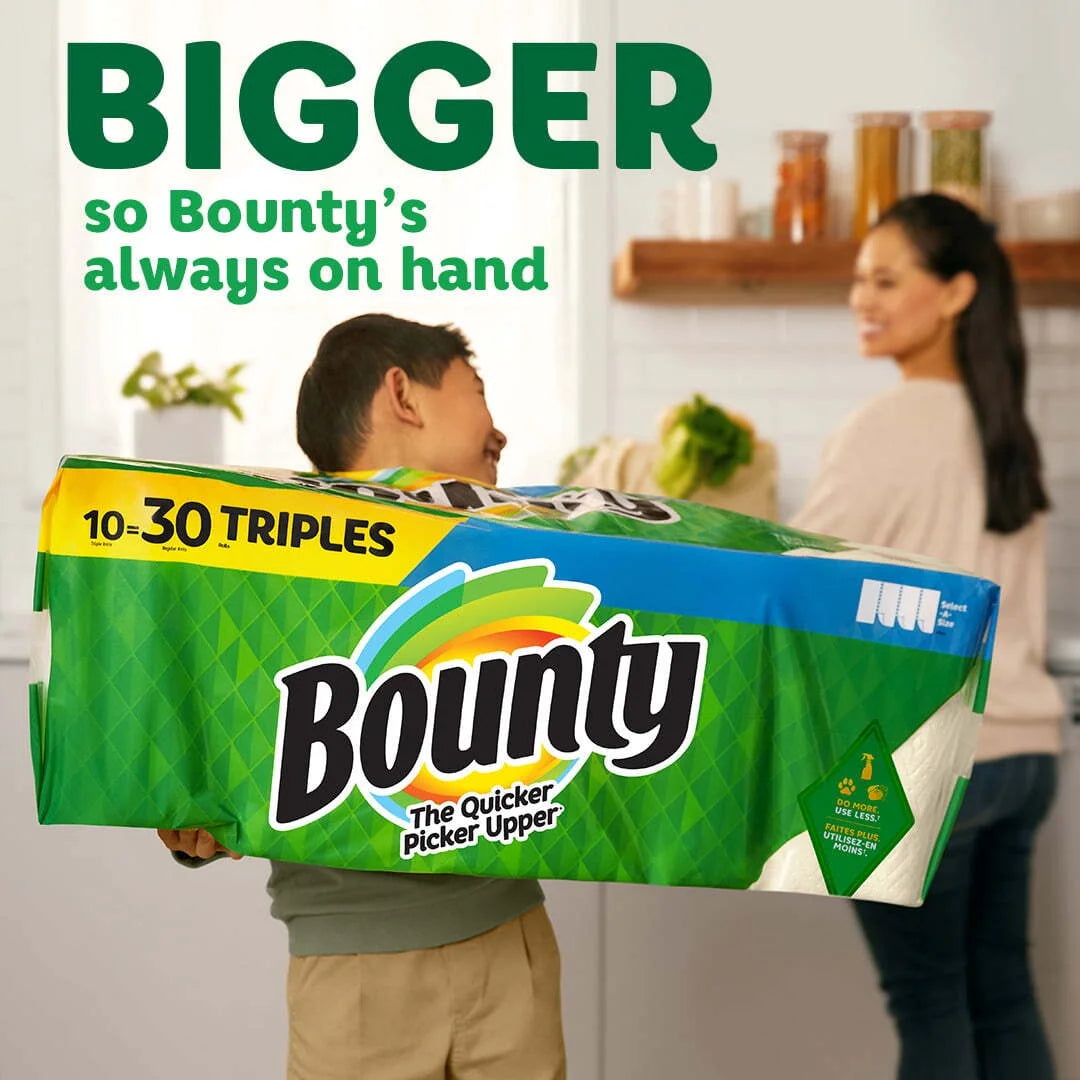 Bounty Paper Towels Select-a-Size, 2 Triple Rolls