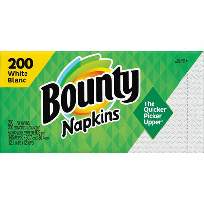 Bounty Paper Napkins, White, 200 Count