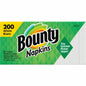 Bounty Paper Napkins, White, 200 Count