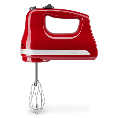 KitchenAid 3 Speed Hand Mixer, Empire Red, KHM312