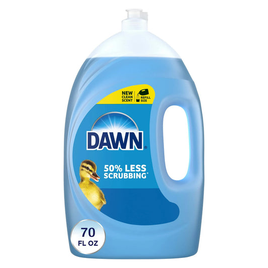 Dawn Ultra Dish Soap Liquid, Dishwashing Liquid, Grease Removal, Original, 70oz