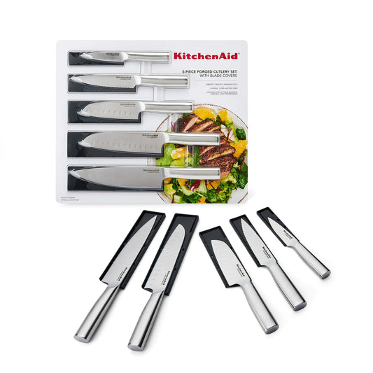 KitchenAid Gourmet 5-Piece Forged Stainless Steel Knife Set